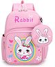 SYGA Kids Cute Cartoon Backpack with Coin Purse Height 12.2 Inches (Bunny - Light Pink)