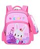 SYGA Kids School Bag Cute Cartoon Design Large Backpack With Pencil Case Suitable for Primary School Student- Height 16.53 Inches (Bunny Fish)