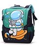 SYGA 11.8 Inch Kids Backpack, Astronaut Design, Large Capacity, Splashproof Schoolbag for Kindergarten and Elementary Students Green & Blue