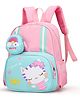 SYGA Kids Backpack, Kitten Design, Waterproof, Ultra-light School Bag with Coin Purse for Preschool and Kindergarten Students (Bright Pink) - Height 13.6 Inch