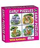 Early Puzzles - 4 Shaped Puzzles Wild Animals