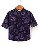 Rikidoos Full Sleeves Paisley Printed Shirt - Purple