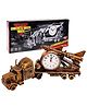 Bunie missile Launcher Truck Shaped Alarm Clock for Bedroom  Brown
