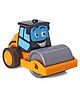 JCB Rex The Roller Pull Back Construction Vehicle Toy - Yellow