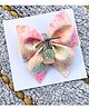 FOLLOW THE NEEDLE Snowflake Hair Bow - Pink