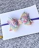 FOLLOW THE NEEDLE Unicorn Wings Softband Headband - Purple