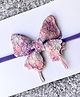 FOLLOW THE NEEDLE Butterfly Softbaand Headband - Purple