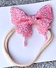 FOLLOW THE NEEDLE Butterfly Softband headband - Pink