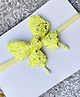 FOLLOW THE NEEDLE Butterfly Softband headband - Yellow