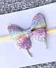 FOLLOW THE NEEDLE Butterfly Softband Headband - Pink & Purple