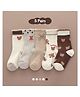 SYGA Set Of 5 Cotton Printed Socks - Multicolor