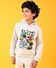 Anthrilo Long Sleeves Playtime Printed Fleece Hoodie - Grey