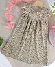 Fashion Dream Sleeveless Floral Printed & Lace Embellished Dress - Pista Green