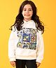 Anthrilo Long Sleeves Lemon Vibes Placement Printed Hoodie - White