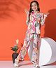 Fashion Dream Full Sleeves Floral Printed Top & Pant Set - Multi Colour