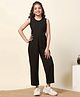 Fashion Dream Sleeveless Solid Jumpsuit - Black