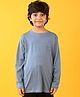 Anthrilo Cotton Blend Full Sleeves Xplr Tech Text Printed Comfort Fit Tee - Grey