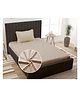 Filymore plain solid Stripe  single bedsheet with one pillow cover made with pure microfiber(bedsheet size 90x60) (pillow size 18x28) (colour-Cream)