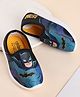 Kidsville Dc Comics Featuring Batman Printed Slip On Shoes - Black