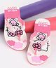 Kidsville Hello Kitty Featuring Kitty White Printed Flip Flops - Pink
