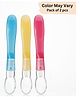 BitFeex Soft Newborne Silicone Spoon for Baby Feeding Spoon-Color May Vary ,Pack of 2 pcs