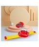 VGRASSP 2 in 1 Rechargeable Mini Car With Wrist Watch Remote Control - The Handy Fun Toy For Kids With Blinking LED Lights, Silicone Strap, Dust Cover - Color May Vary