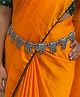 Digital Dress Room Banjara Kamarbandh Bohemian Oxidized Silver Flower/Leaf Waist Belt for Women