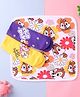 Babyhug Disney Interlock Knit Hand and Face Towels with Chip 'n Dale Graphics Pack of 3 L 30 X B 30 Cm -Pink