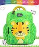 Intelliskills Tito the Tiger Durable School Bag with Comfortable Cushion Padding | Green | 14 Inches | Trendy & Spacious Kids Backpack | Unisex Printed School Bag for Boys and Girls