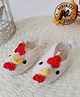 Woonie Hen Designed Handmade Crochet Booties - White
