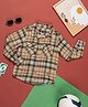 PURPLE UNITED KIDS Full Sleeves Checked Shirt - Olive Green