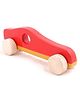 OPA Toys Wooden Push Toy Sports car Race Play Set (Red)(1 Piece)