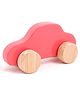 Wooden Push Toy Taxi Fun Play (Pink) (1 Piece)