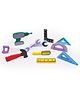 OPA Toys Wooden Carpenter Tool set (11 Pieces)-Pretend Play Portable Construction Tools Kit Toys for Kids