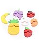 OPA Toys Fruits Set Mango, Apple ,Banana ,Pineapple, Grapes,Pear ,Pomegranate (7 Pieces)- Pre-School Toys for Kids - Educational Puzzle
