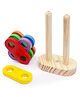 Wooden Magnetic Floating Stacker Building Block Set (9 Pieces)