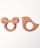 OPA Toys Natural and Chemical-Free Neem Wood - Mickey Mouse and Parrot Teether (2 Piece)