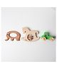 New Born Gift Set - Wooden Elephant Teether, Unicorn Rattle and  Racing Green - Truck Push Toy (3 Pieces)