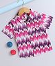 The Magic Wand Cotton Half Sleeves Abstract Printed Shirt - Pink