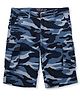 GINI & JONY Cotton Camouflage Printed Bermuda - Navy Blue