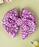 Knotty Ribbons Bow Designed Alligator Hair Clip - Lilac