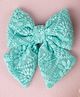 Knotty Ribbons Bow Designed Alligator Hair Clip - Turquoise