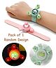 ADKD Spinners Slap Band Toy Cartoon Spinning Top Rotating with Light For Boys Girls Pack of 1-(Random Design)