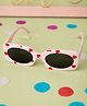 Knotty Ribbons Hearts Printed Sunglasses - Light Pink