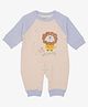 A Toddler Thing Cotton Full Sleeves Lion & Its Shinning Text Printed Romper - Light Blue & White
