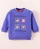 Zero Cotton Knit Full Sleeves Text Printed T-Shirt - Purple