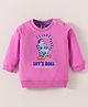 Zero Cotton Knit Full Sleeves Text Printed T-Shirt - Pink