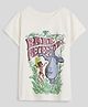 The Souled Store Cotton Official Half Sleeves Jungle Book Bare Necessities Graphic Printed Tee - Off White