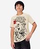 The Souled Store Marvel Avengers Featuring Half Sleeves Characters & Text Printed Tee - Off White