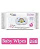 Fabie Baby Wipes (72Pcs) for New Born Baby with Vitamin E & B5 - Pack of 4